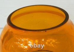 NYCS Etched Amber Railroad Lantern Globe, New York Central System, CNX