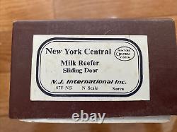 N. J. International N Scale Milk Reefer Sliding Door New York Central 675-NS