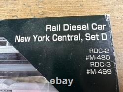 N Kato Rail Diesel Car #106-3011 New York Central Set D. Very Rare