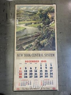 New York Central Calendar 1949 the Mohawk Valley Super Rare By Belck EUC