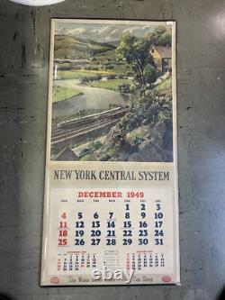 New York Central Calendar 1949 the Mohawk Valley Super Rare By Belck EUC
