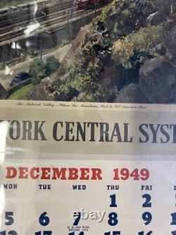 New York Central Calendar 1949 the Mohawk Valley Super Rare By Belck EUC
