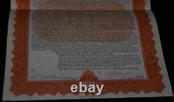 New York Central & Hudson River Railroad $1000 Gold Bond, Signed Horace Hayden