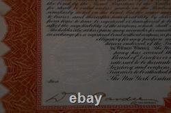 New York Central & Hudson River Railroad $1000 Gold Bond, Signed Horace Hayden