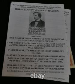 New York Central & Hudson River Railroad $1000 Gold Bond, Signed Horace Hayden