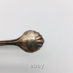 New York Central Lines Silver Sugar Tongs 1920's Shell Pattern Railroad NYC