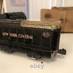 New York Central Mixed Lot Set W A Box And Transformer 3 Rail O Black Grey Theme