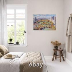 New York Central Park Painting Canvas Print Manhattan Skyline Wall Art