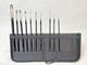 New York Central Professional Control Brush Set Of Of 10 In Case. See Photos