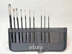 New York Central Professional Control Brush Set of of 10 in Case. SEE PHOTOS