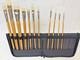 New York Central Professional Control Set Of 10 Brushes In Case-unused See Pics