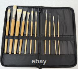 New York Central Professional Control Set of 10 Brushes in Case-UNUSED see pics