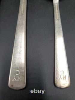New York Central Railroad 4 Piece Set Silverware Century Pattern Silver Plate