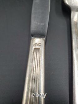 New York Central Railroad 4 Piece Set Silverware Century Pattern Silver Plate