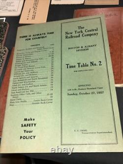 New York Central Railroad Co. Boston & Albany Lot Conductor's Train Book, Photo+