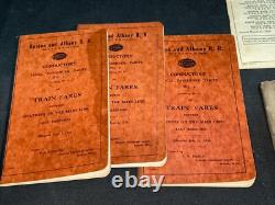 New York Central Railroad Co. Boston & Albany Lot Conductor's Train Book, Photo+