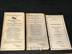 New York Central Railroad Co. Boston & Albany Lot Conductor's Train Book, Photo+