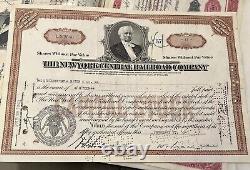 New York Central Railroad Company Stock Certificate (cancelled) May 19, 1941