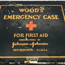 New York Central Railroad Johnson & Johnson Wood's Emergency Case For First Aid