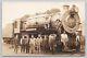 New York Central Railroad Locomotive 95 & Crew, Vintage Rppc Real Photo Postcard