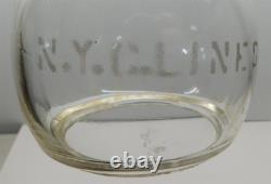 New York Central Railroad Track Walkers Inspection Lantern with NYC Lines Globe