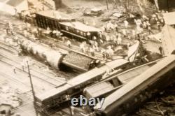 New York Central Train Wreck Huron Ohio Aerial View 1947 AP Wire Photo V39