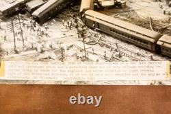 New York Central Train Wreck Huron Ohio Aerial View 1947 AP Wire Photo V39