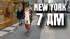 New York City Walking Tour 4k This Is New York City At 7 Am