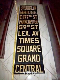Ny Nyc Subway Roll Sign Brooklyn Bridge 42 St Times Square Grand Central Lex Ave