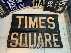 Ny Nyc Subway Roll Sign Times Square 42nd Street Grand Central Port Authority Ny