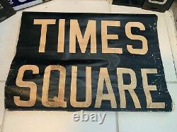 Ny Nyc Subway Roll Sign Times Square 42nd Street Grand Central Port Authority Ny