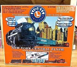 O Lionel 6-21948 New York Central Flyer Train Set with Smoke Whistle & Extras