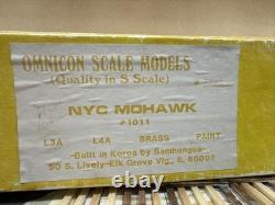 Omnicon S Scale New York Central Mohawk L3A 4-8-2 #3001 Unpainted Brass