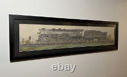 Original Hand Tinted Pen and Ink, 1976 New York Central Hudson Locomotive