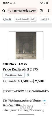 Original Jessie Tarbox Beals. NYC Photo Taken at Night. Central Park Fantasy