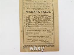 Original May 1st 1865 Summer Arrangement New York Central Double Track Rail Road