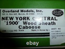 Overland Models Brass HO New York Central NYC 1900 Wood Caboose Custom Painted