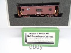 Overland Models Ho brass New York Central BW Caboose, painted