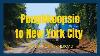 Poughkeepsie To New York City By Train Metro North Railroad Towards Grand Central Terminal