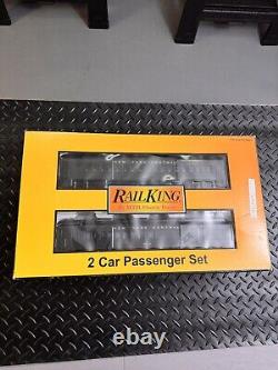 Rail King 2 Pack Lighted Passenger Cars O Gauge New York Central New