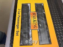 Rail King 2 Pack Lighted Passenger Cars O Gauge New York Central New