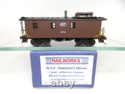 Railworks R-462P Brass HO Scale NYC New York Central Standard Caboose Painted
