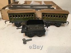 Rare Antique Bing Clockwork Train Boxed Set New York Central NYC & H R Hartford