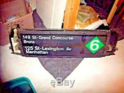 Rare Nyc Subway Sign Box Brooklyn Bridge Grand Central Penn Station Ny Roll Sign
