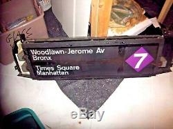 Rare Nyc Subway Sign Box Brooklyn Bridge Grand Central Penn Station Ny Roll Sign