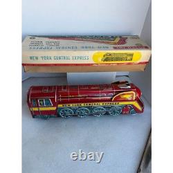 Rare Vintage working New York Central Express Tin Litho Train Engine by Rosko