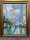 Remington Signed New York Central Park Oil Painting