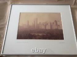 Ruth Orkin signed orig New York Central Park Lavender Mist and the Plaza Area
