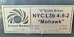 SUNSET 3rd Rail Brass NYC L3b MOHAWK 4-8-2 + WRAPPED + MASTER CARTON+PAPERWORK