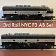 Sunset Model 3rd Rail O Scale New York Central F3 A-b Powered Locomotive Set 3r